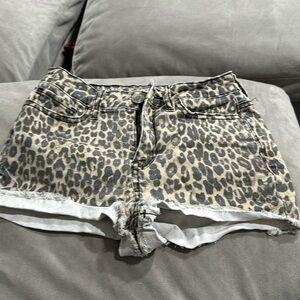 Cheetah print shorts